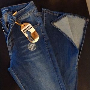 Bamboo High Rise Flare Hippy Jeans